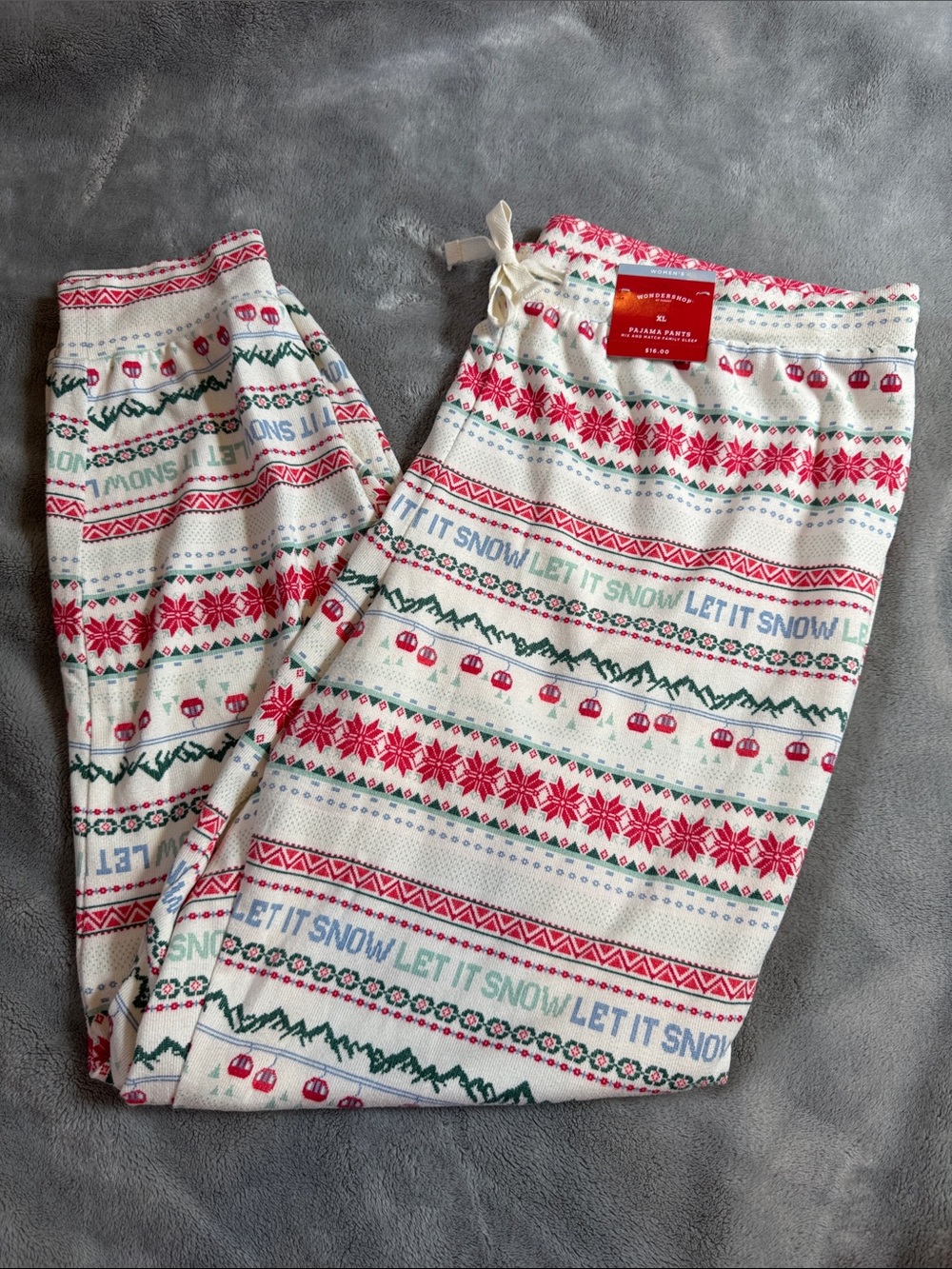 Cozy Holiday wondershop at target Pajama Pants - Cream & Pink